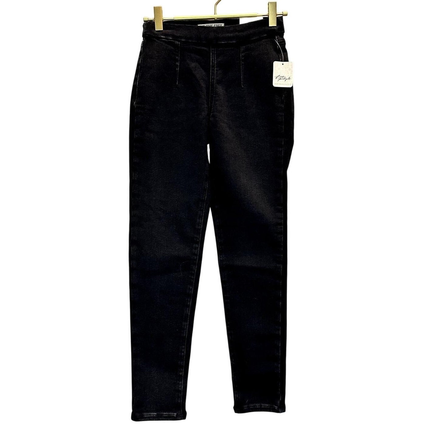 CRVY Infinite Stretch Skinny Pull-On Jeans – Black