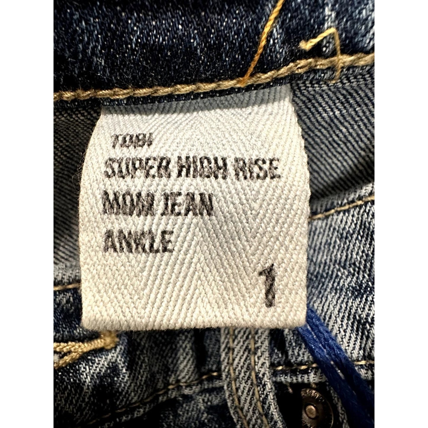 Tobi Super High Rise Mom Jean Ankle