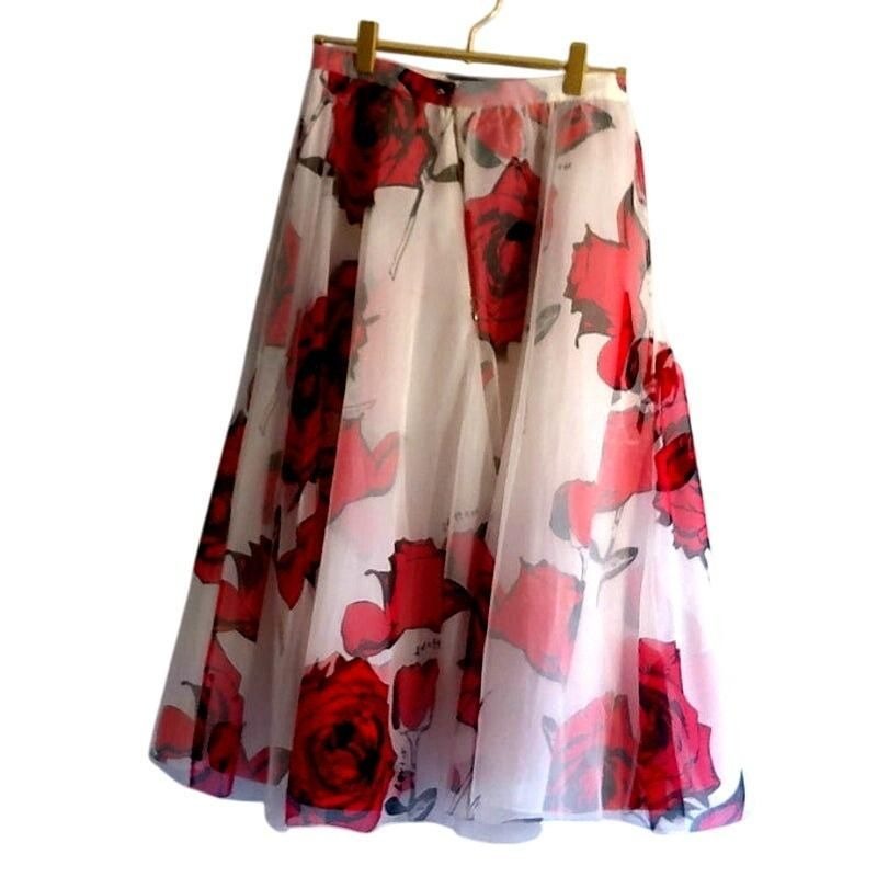 Stephen Sprouse Rose Skirt
