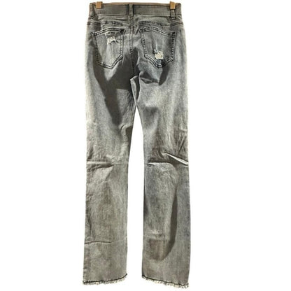 Elastic Waist Straight Jeans