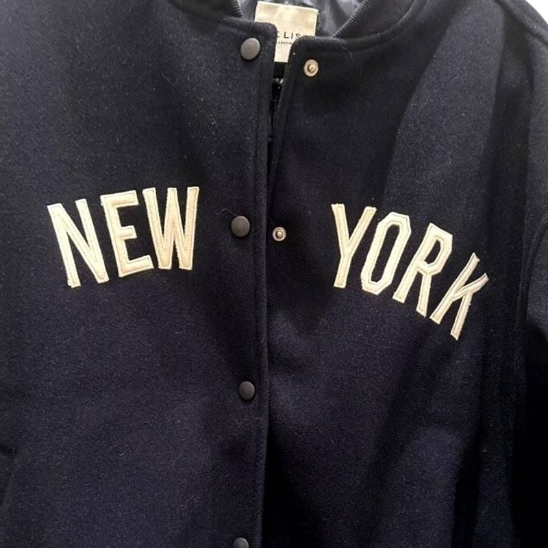 New York Varsity Bomber Jacket – Navy