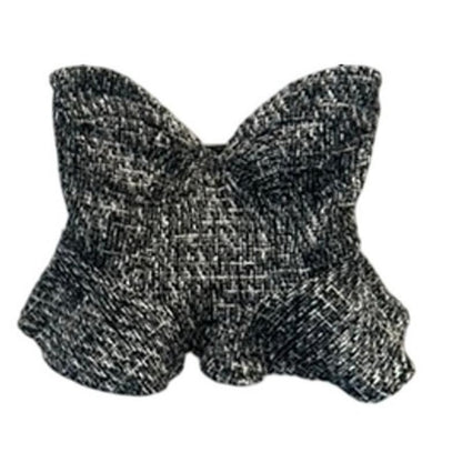 Tweed Corset Top – Black/White