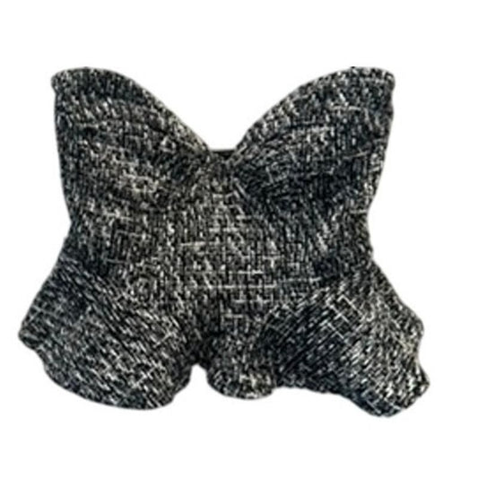 Tweed Corset Top – Black/White