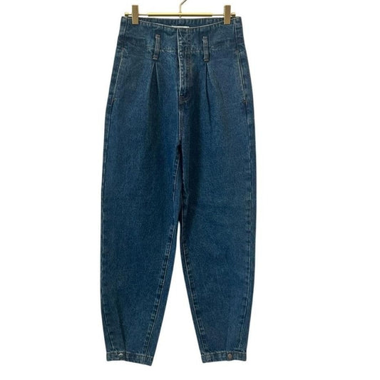 High-Rise Balloon Jeans – Medium Wash