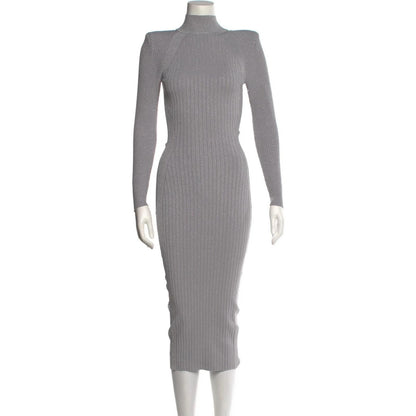 Aylin Dress – Silver Grey