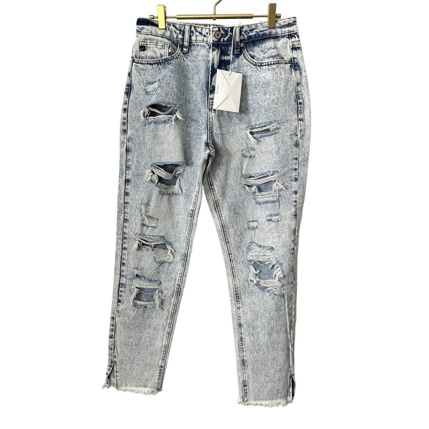 Collie High Rise Mom Jeans – Light Wash