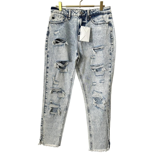 Collie High Rise Mom Jeans – Light Wash