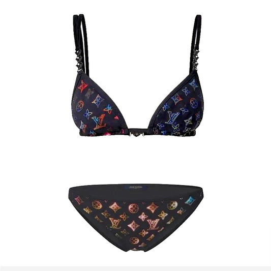 Neon Mahina Monogram Bikini Set