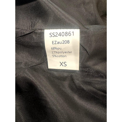 Faux Leather Bomber