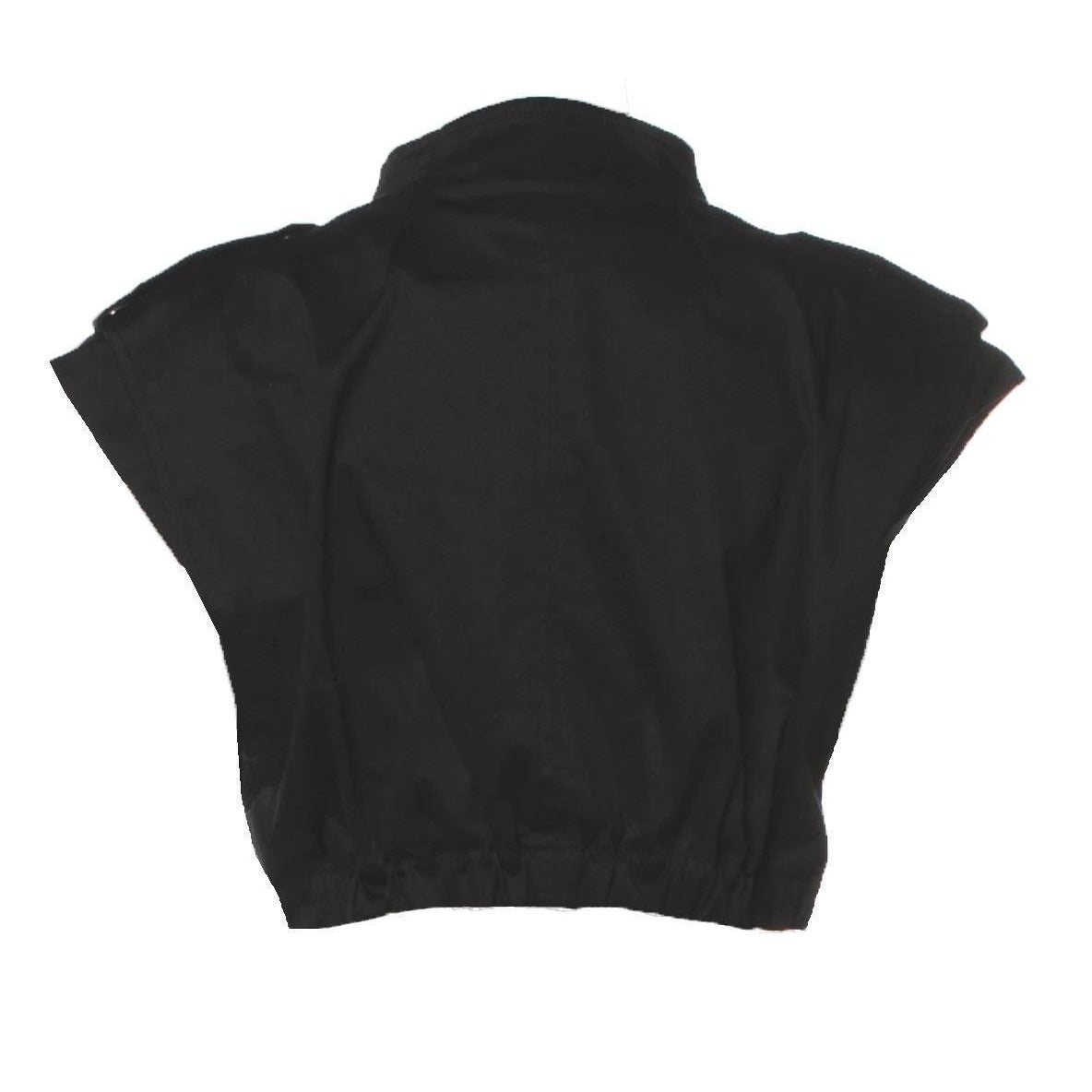 Zip-Up Cropped Cargo Vest