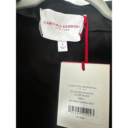 Zip-Up Cropped Cargo Vest