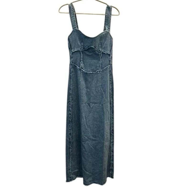 Saints + Secrets Denim Strap Dress — sold archive item