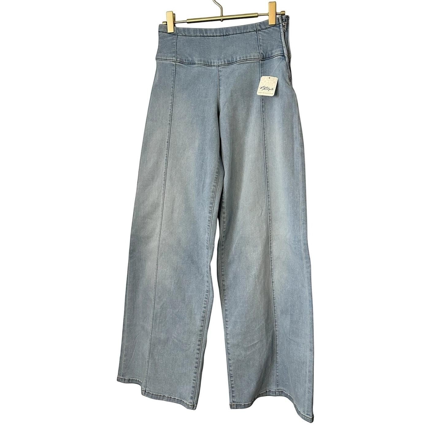 Free People We The Free Spotlight High-Rise Wide-Leg Jeans — sold archive item