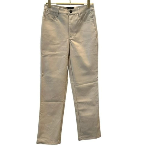 Diana Leather Dress Pants – Tan