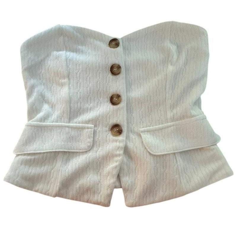 Textured Vest & Wide-Leg Pant Set