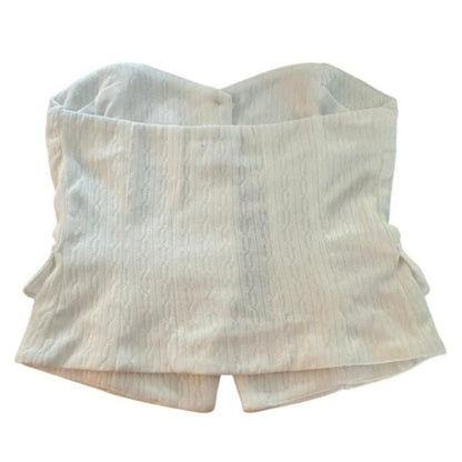 Textured Vest & Wide-Leg Pant Set