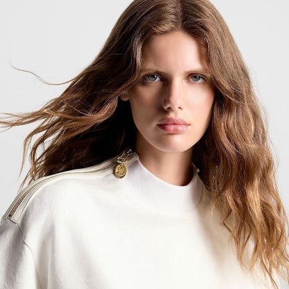 L/S Sweatshirt – Blanc Lait Turtleneck