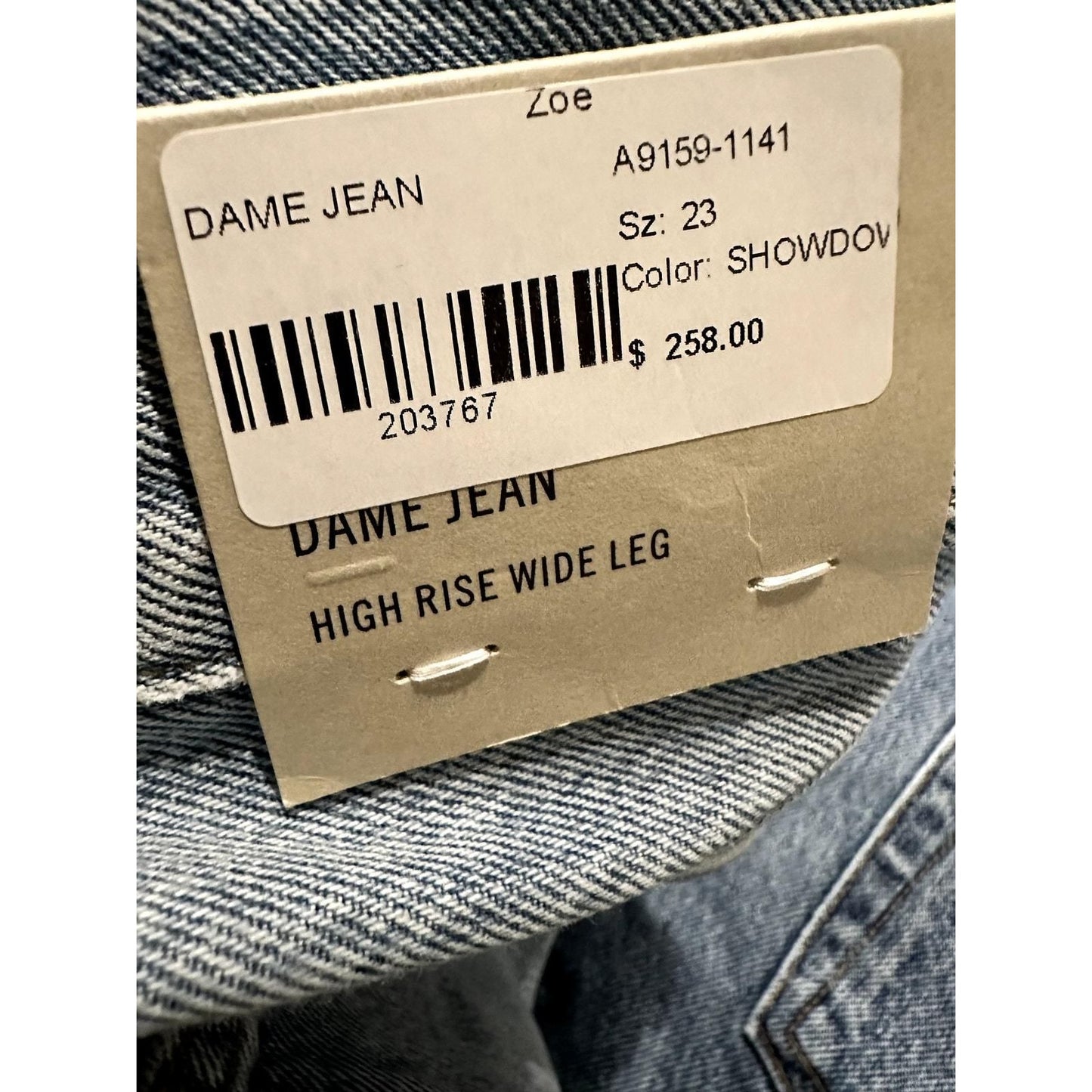 Dame High Rise Wide Leg Jeans – Showdown
