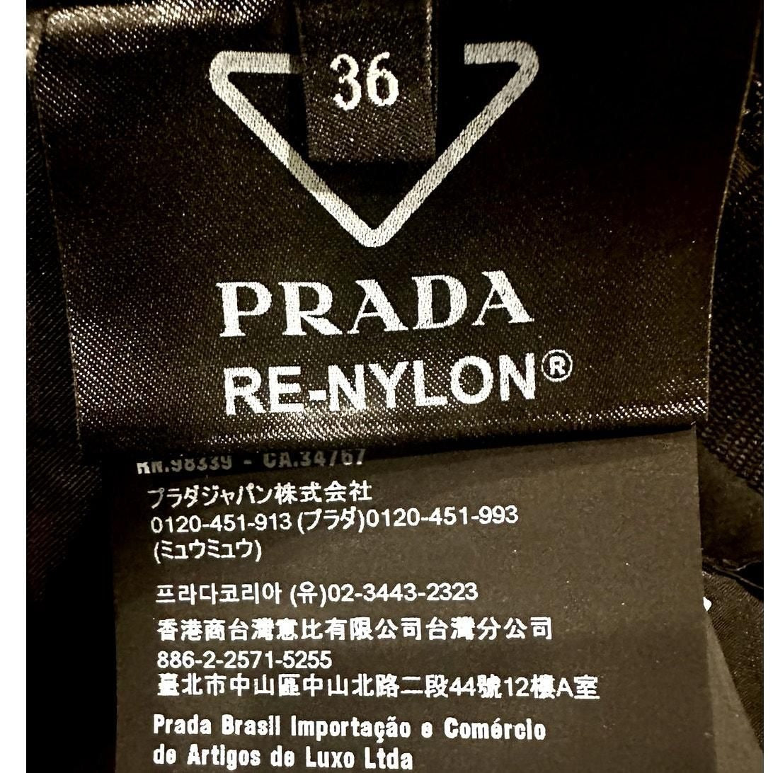 Re-Nylon Mini Dress – Black