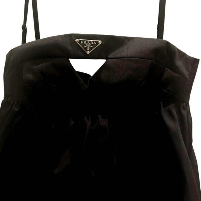 Re-Nylon Mini Dress – Black