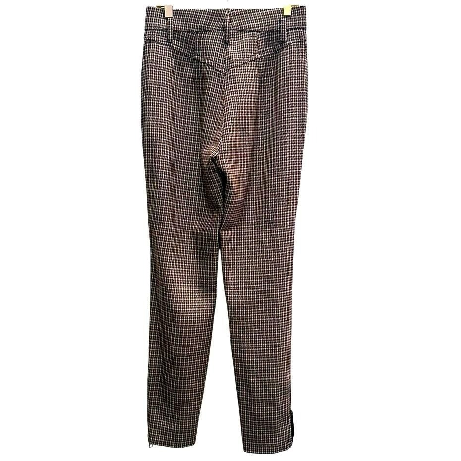 Wool Houndstooth Trousers