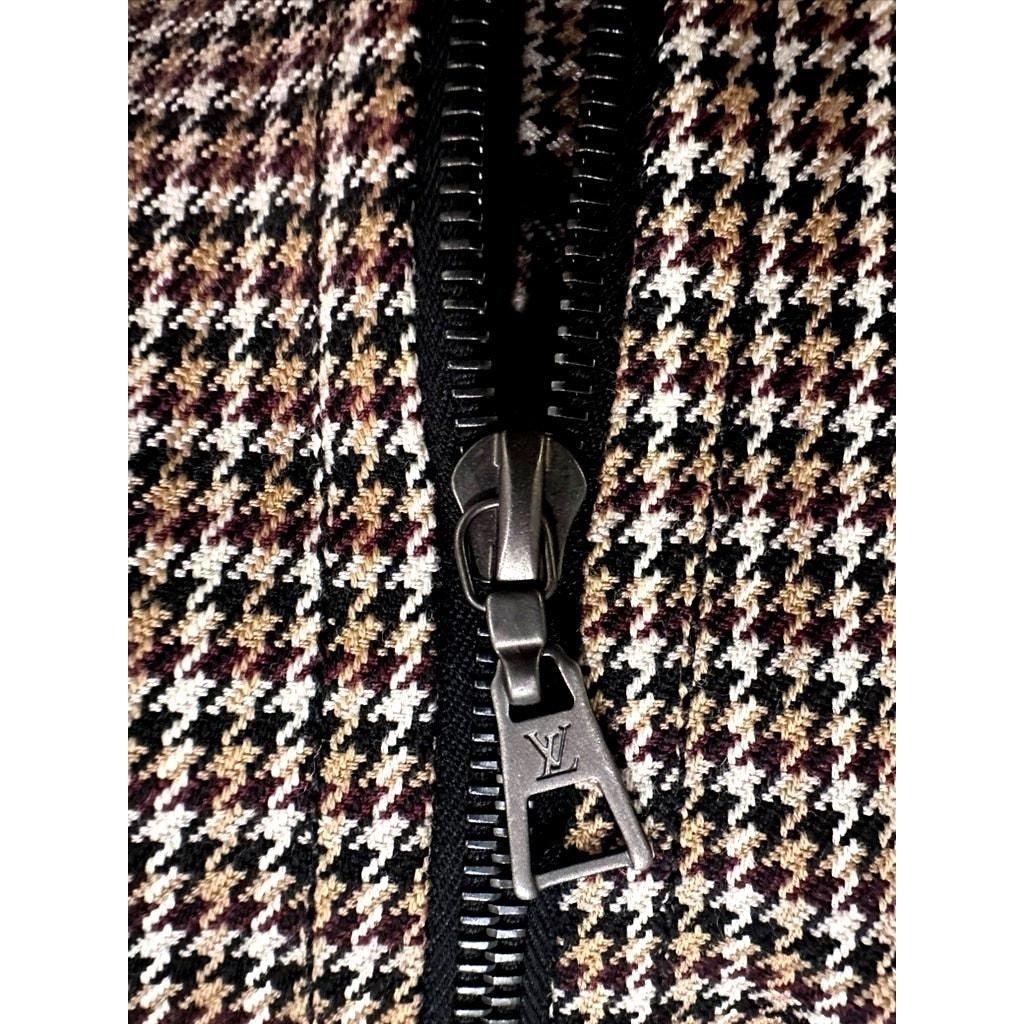 Wool Houndstooth Trousers