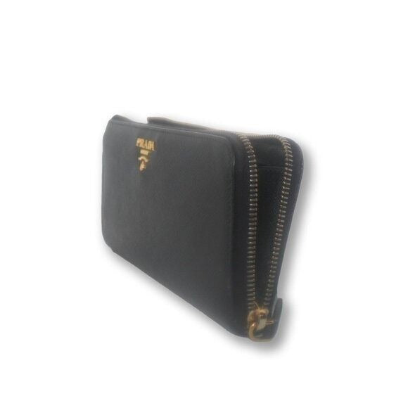 Saffiano Leather Zip-Around Wallet