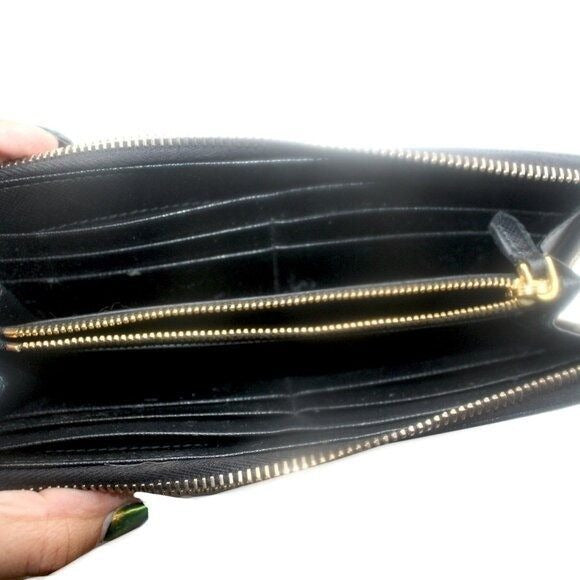 Saffiano Leather Zip-Around Wallet