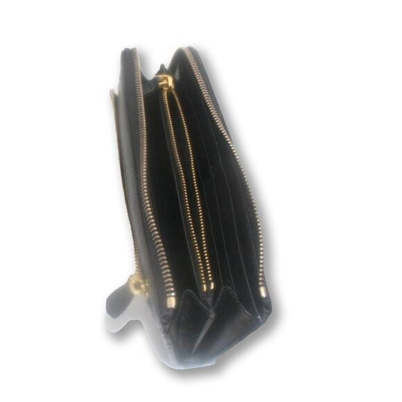 Saffiano Leather Zip-Around Wallet