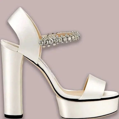 Santina 125 Platform Sandals – Santin Ivory