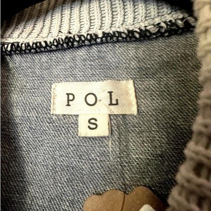 Denim & Ivory Button-Down Jacket
