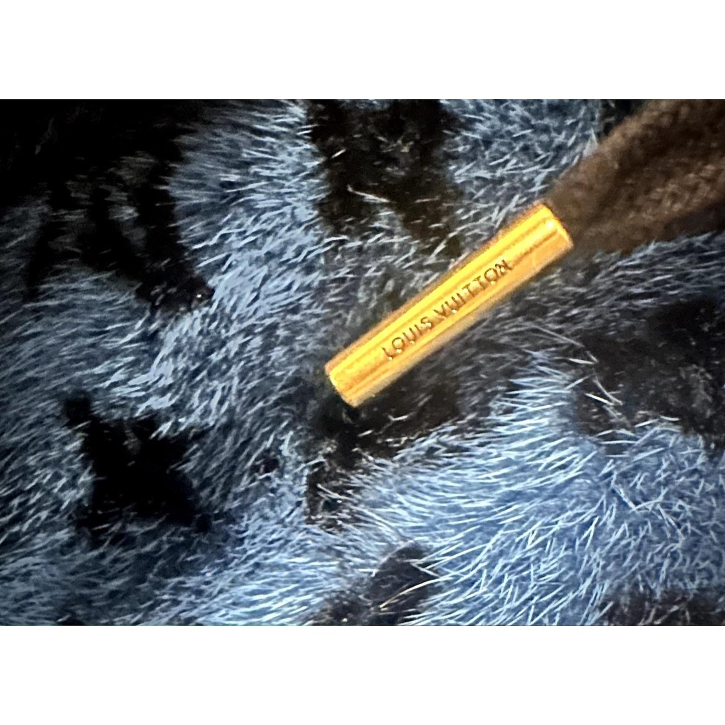 Monogram Mink Peplum Vest – Blue