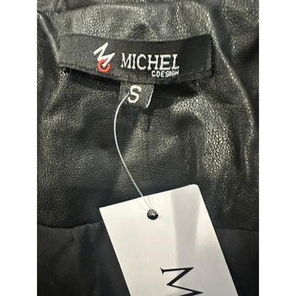 Faux Leather Moto Jacket – Black