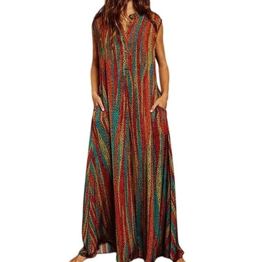 Animal Print Wide Leg Jumpsuit