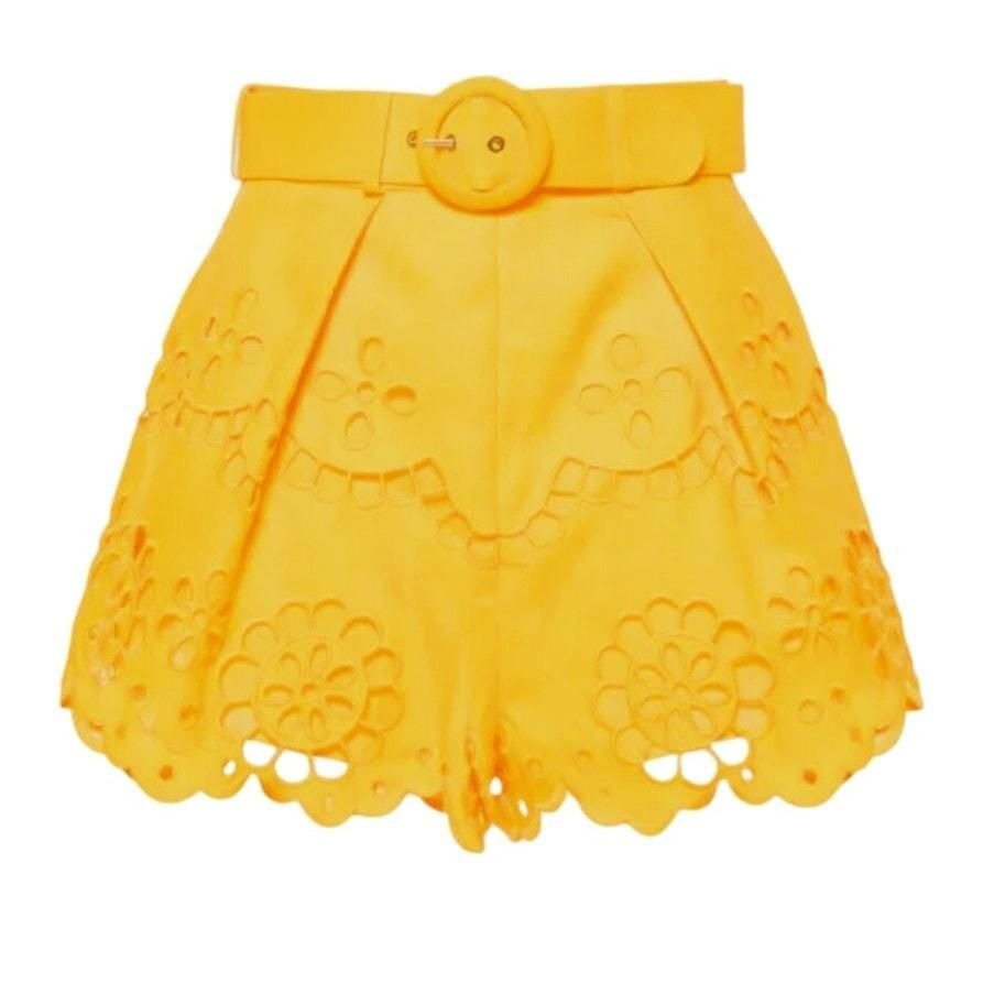Pop Broderie Anglaise Linen Shorts – Mango