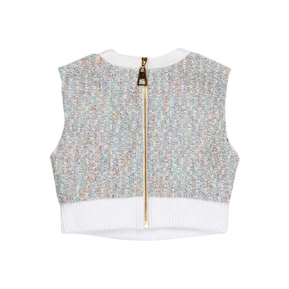 Tweed Stardust Crop Top