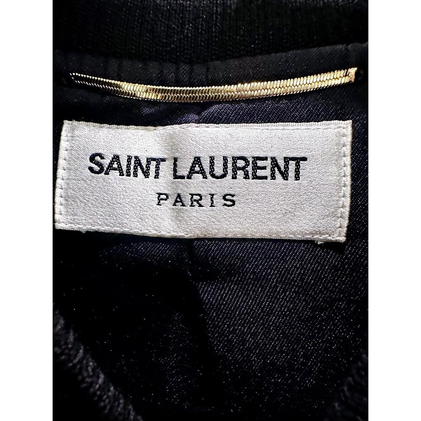 Satin Teddy Jacket – Noir