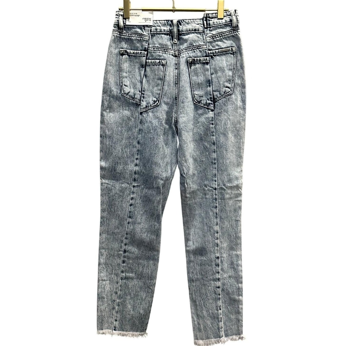 High Rise Slim Tapered Jeans – Light Wash