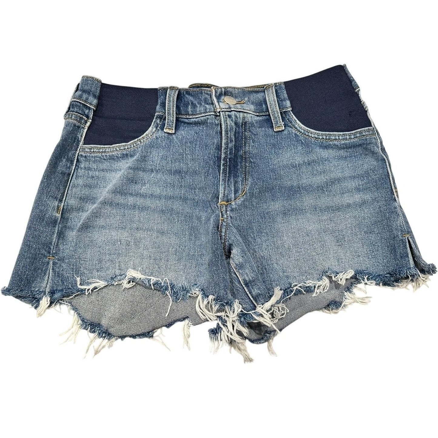 The Ozzie Mid Rise Cutoff Shorts – Denim Blue