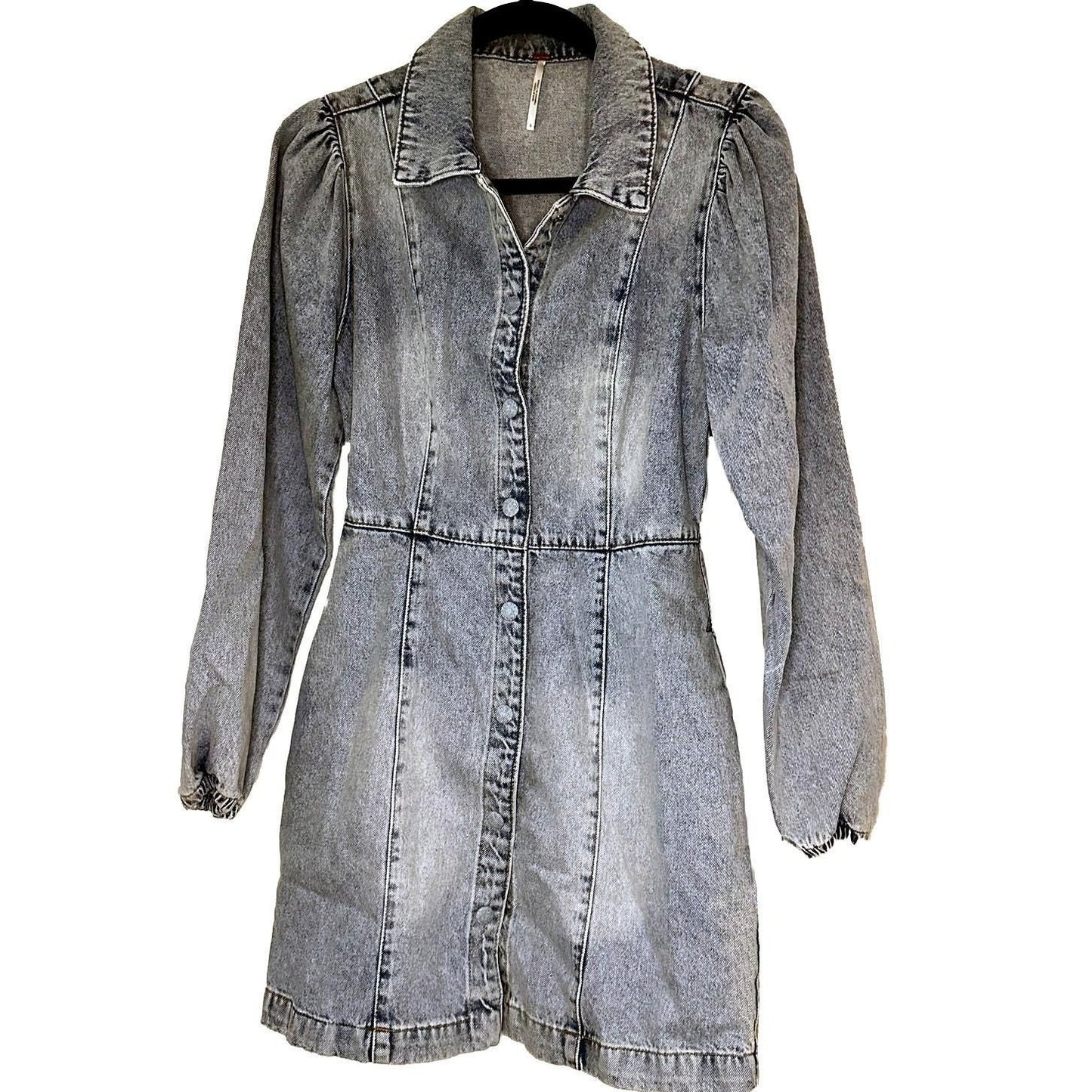 Mia Denim Mini Dress – Indigo Blue