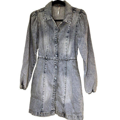 Mia Denim Mini Dress – Indigo Blue
