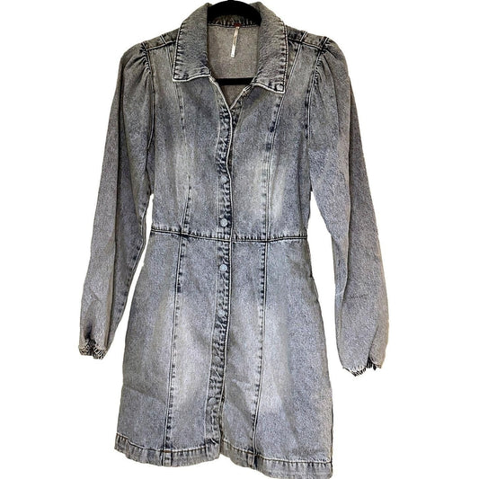 Mia Denim Mini Dress – Indigo Blue
