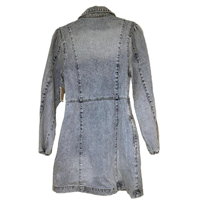 Mia Denim Mini Dress – Indigo Blue