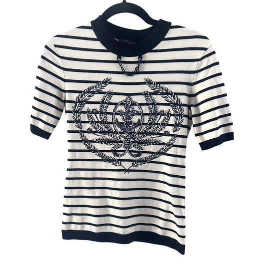 Rayure Marine Knit Pullover