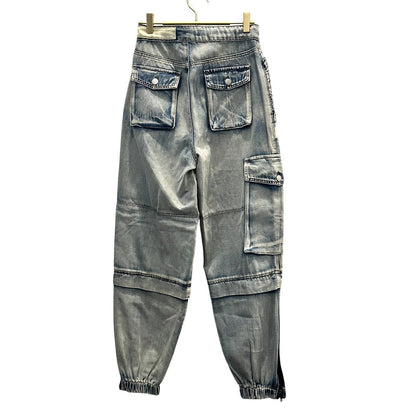 Oversized Denim Cargo Pants